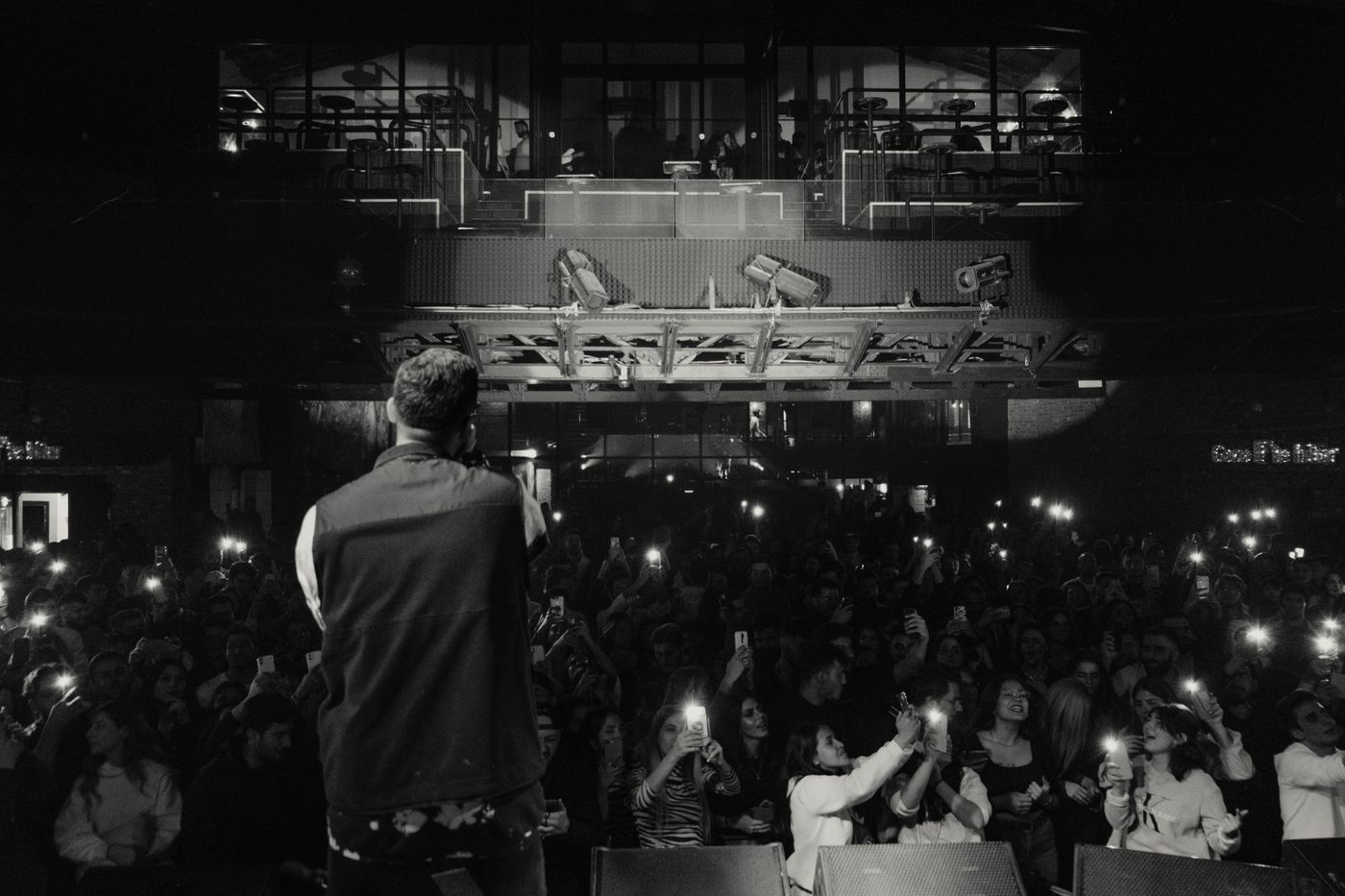 A live performance and its audience