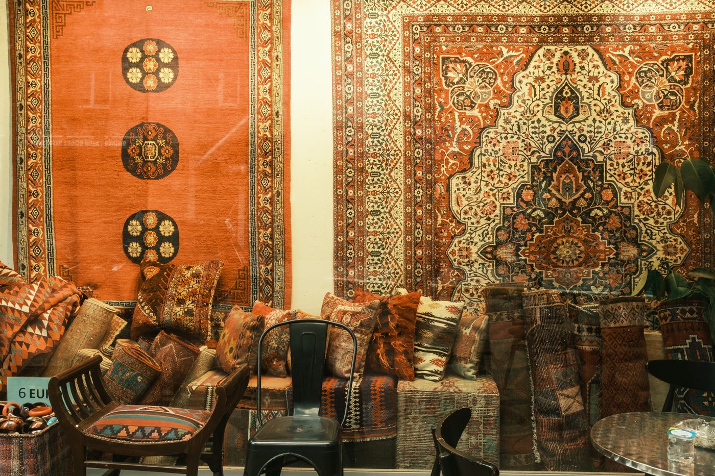 Persian rugs and cushions
