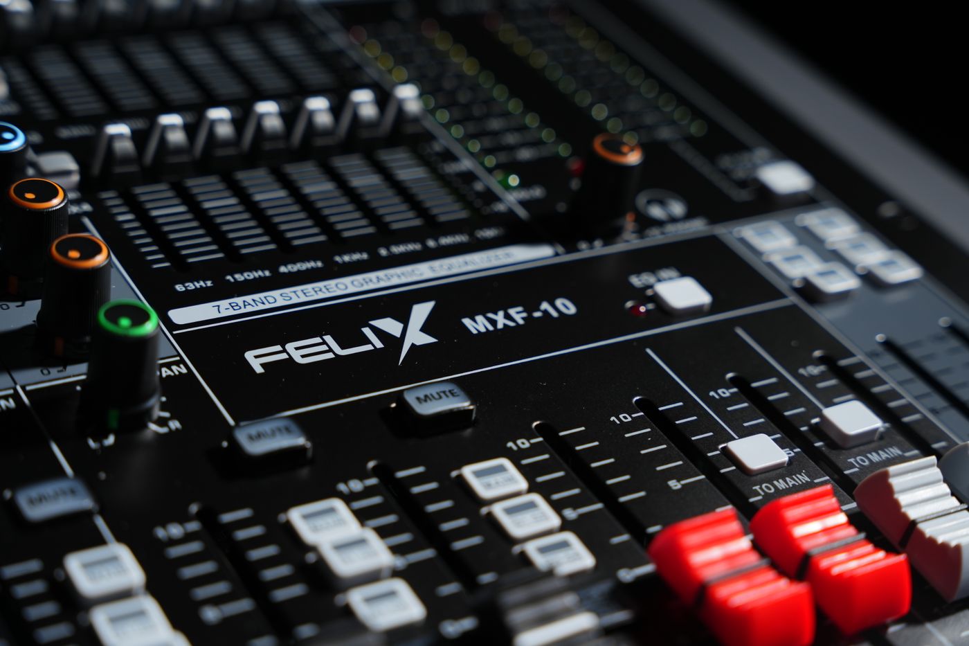 An audio mixer in a studio