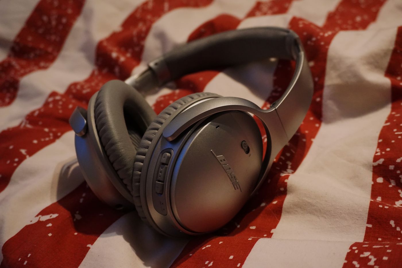 Headphones in close-up